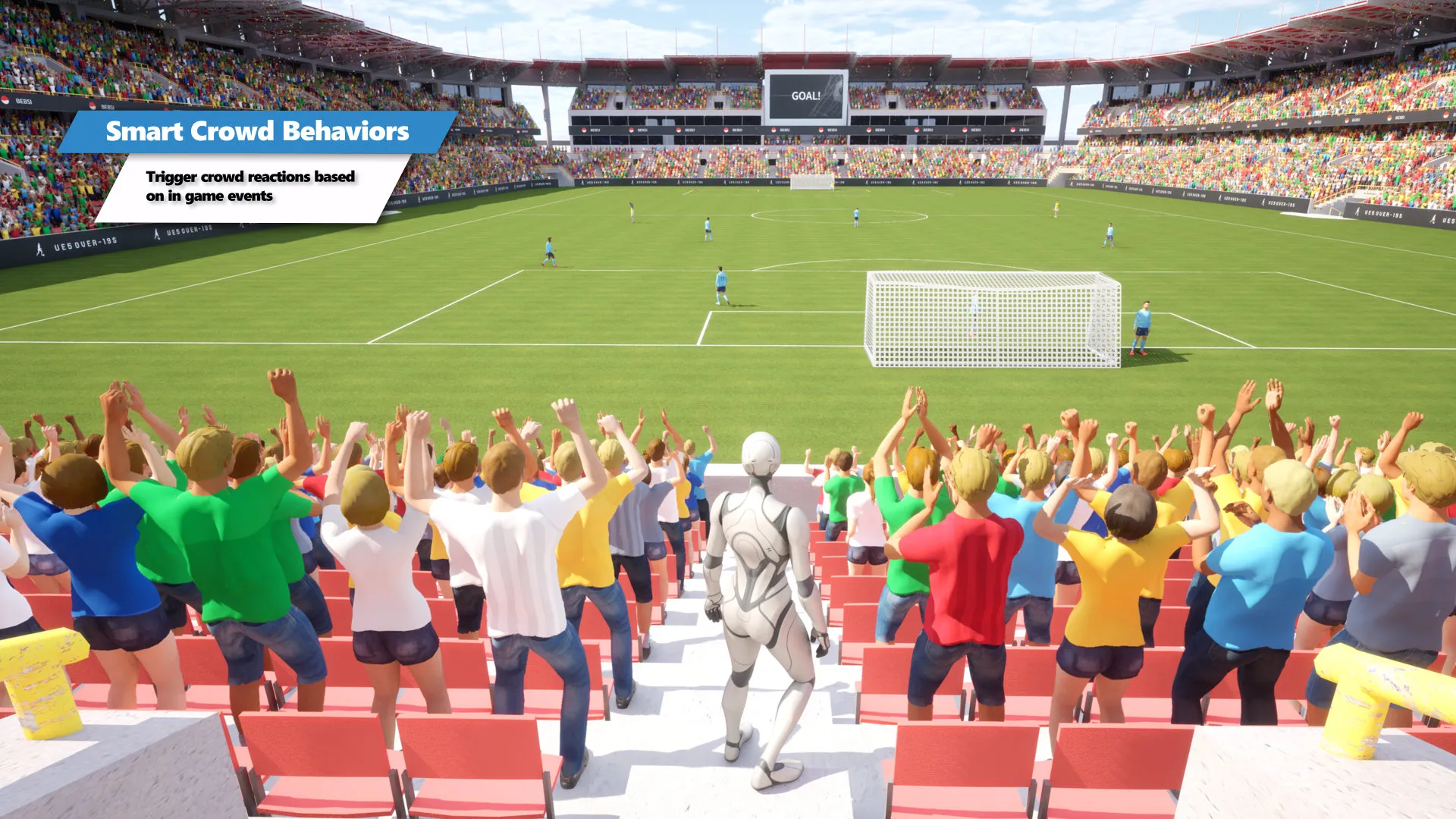 Vertex Animation Studio in Unreal Engine 5: GPU-instanced animated crowd (screenshot 2)